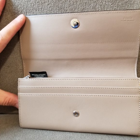 Grey Dot Com By The Way Long Continental Leather Wallet. - Picture 3 of 11